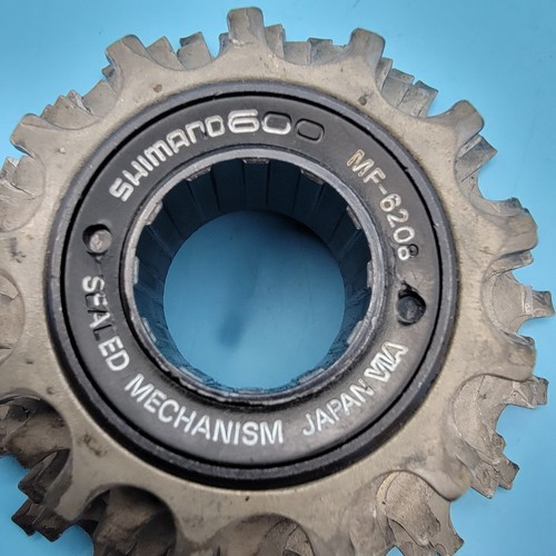 Vintage Shimano 600EX 6 Speed Freewheel English Thread 13-21 Tooth MF-6208 d20 - Picture 2 of 7