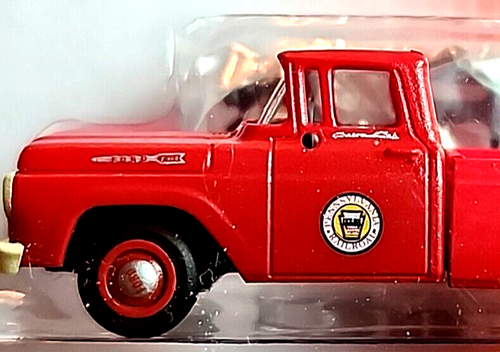 CMW 1960 FORD 1/2 TON P/U HY-LINE TRUCK RTR BUILT 1/87 MINI METALS PENN. RR. RED - Picture 2 of 15