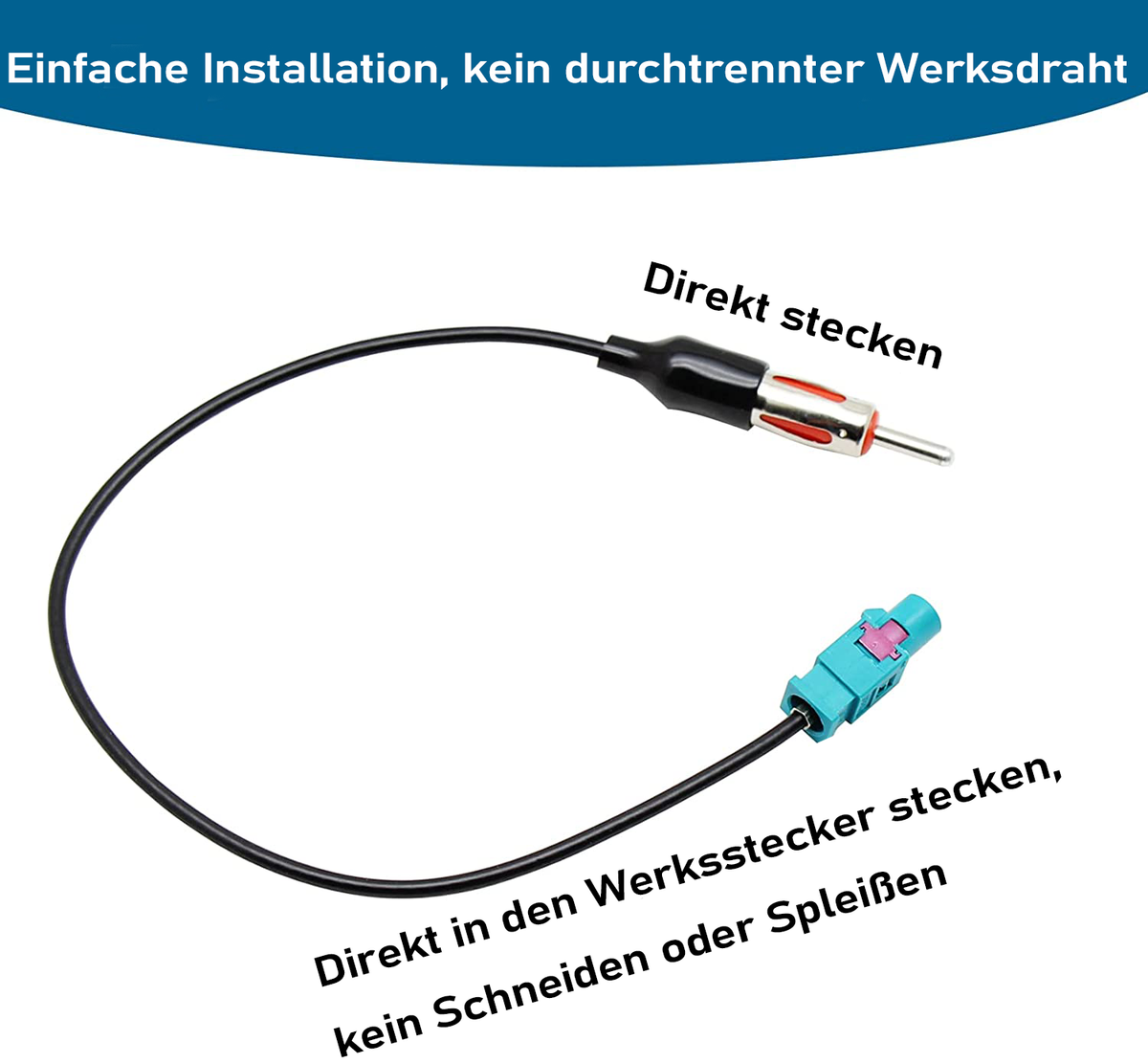 Car Radio Stereo Install Antenna Adapter Harness For Jeep Wrangler 07-13 JK JKU - Foto 6