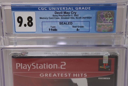 Devil May Cry PlayStation 2 PS2 Greatest Hits Sealed w/Security Strip CGC 9.8 A+ - Picture 3 of 7