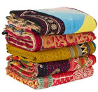 10 PC Wholesale Kantha Quilts Blanket Wholsale Reversible Vintage Kantha Cotton