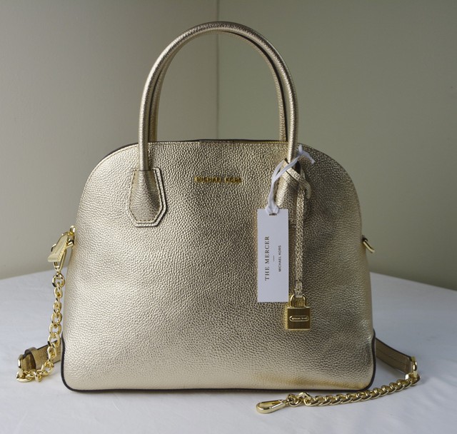 Michael Kors Mercer Pale Gold Large Dome Satchel Bag 30s7mz5s3m Ebay Michael Kors Mercer Pale Gold Large Dome Satchel Bag 30s7mz5s3m