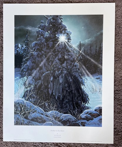 Julie Kramer Cole Menge 2 Drucke ""Bruder zum Mond"" & ""Sohn der Sonne"" COA - Bild 4 von 7