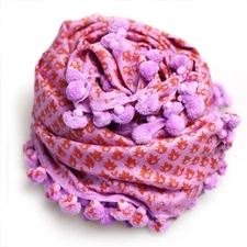 matta tikka print stole Medium 50x180 Lilac