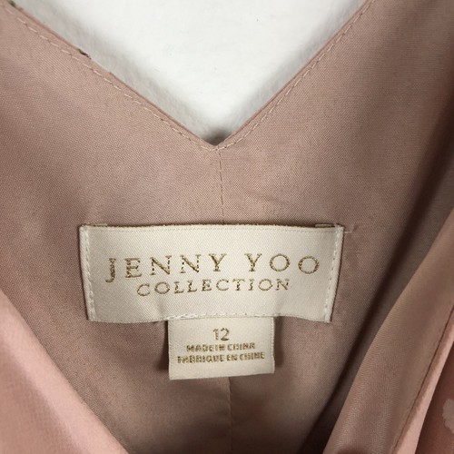 New Jenny Yoo 12 Large James Pink Ditsy Floral Wrap Maxi Bridesmaid Dress - Picture 5 of 9