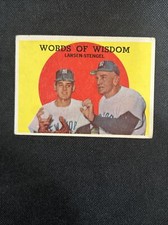 1959 Topps #383 Words Of Wisdom Don Larsen / Casey Stengel New York Yankees *96