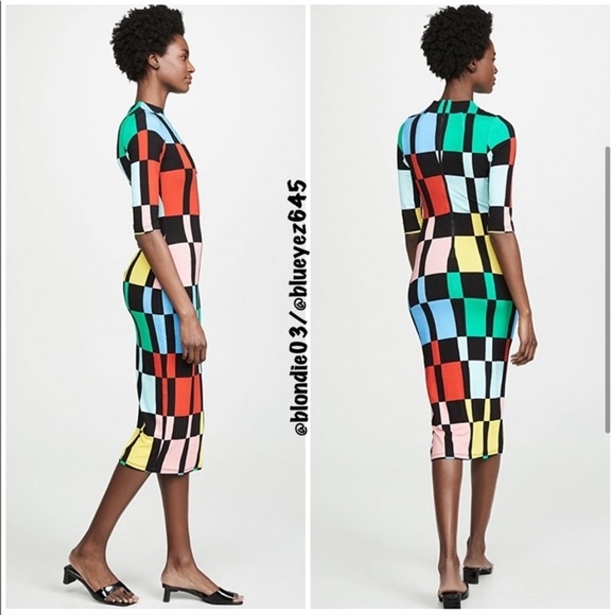 fit and flare athletic dress Monroe Sheer Mock Neck Midi Dress – VICI