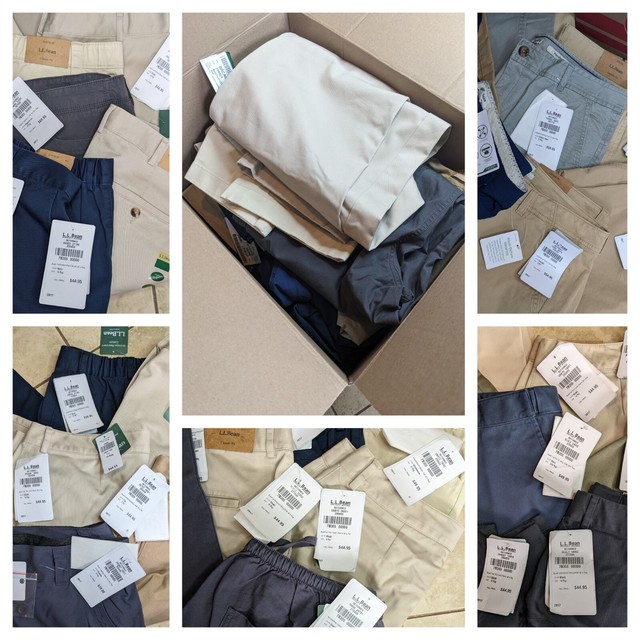 L.L. Bean Wholesale Lot of 25 Women's Pants NWT MSRP $1300 Reseller Box L.L. Bean Wholesale Lot of 25 Women's Pants NWT MSRP $1300 Reseller Box