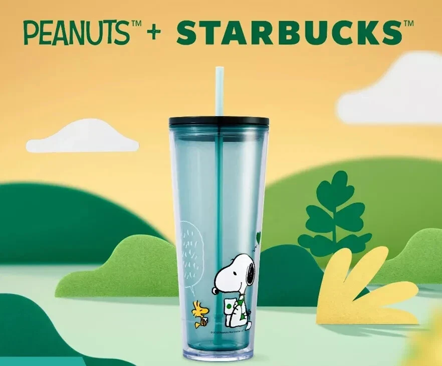 2025 Limited Edition Starbucks Insulated Mug Peanuts Joe Kind Snoopy Love 24 oz. - Image 3 of 4