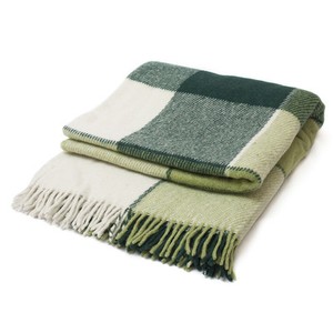 Throw-Plaid-Blanket-Soft-Warm-Wool-Green-Different-Sizes-US-Free-Shipping