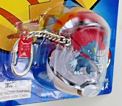 POKEMON Keychain WEAVILE Poke Manyuura Keyring NEW Retired Manga Basic Fun S13 - Picture 3 of 6