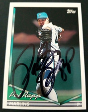Pat Rapp Florida Marlins 1994 Topps #227 Autographed Baseball Card