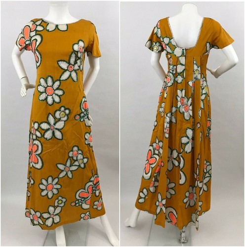 Vintage Hawaiian Dress Luau Tiki Hostess Kamehameh