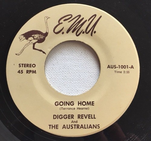 DIGGER REVELL AND THE AUSTRALIANS, MARY JANE, EMU#1001, RARE 45 RECORD - Picture 4 of 4