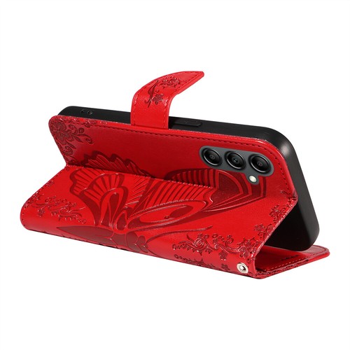 For Samsung A55 A15 A33 Butterfly PU Leather Flip Wallet Case Phone Case Cover - Picture 4 of 18