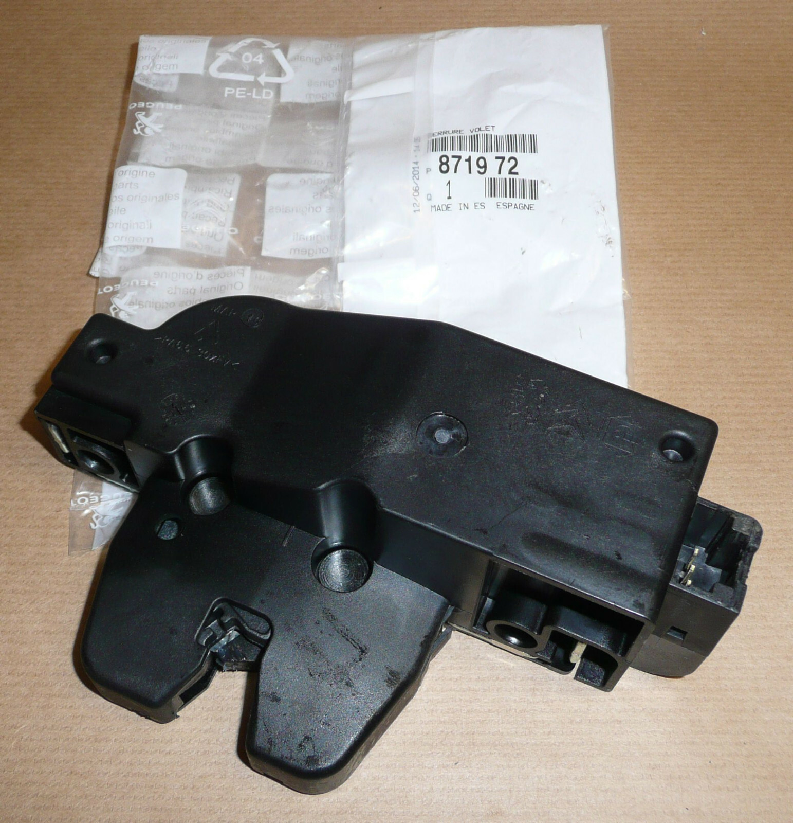 Serrure de coffre pour Citroen C3 C4 C5 Xsara - Pièce d'origine 9657614780 en acier
