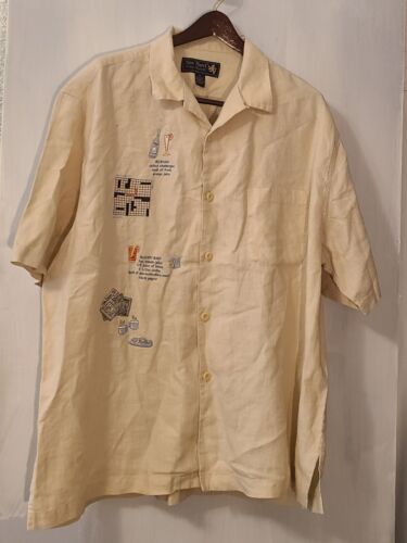 Vintage Nat Nast Leinenhemd XL Sunday Morning Brunch Limited Edition #76 Stickerei - Bild 8 von 22
