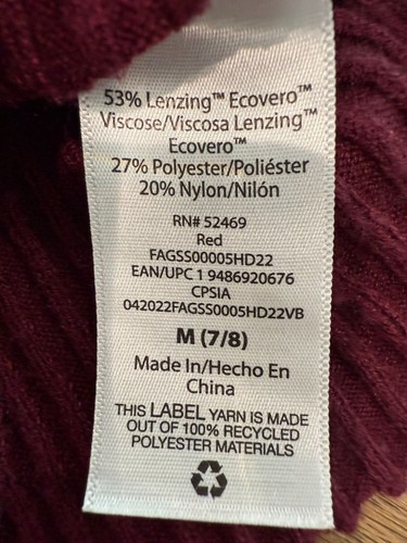 GIrl's Free Assembly Sweater Midi Dress, size medium 7/8 - Picture 5 of 13