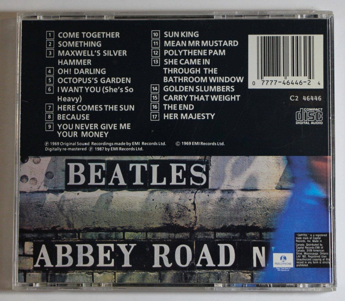 RARE The Beatles Abbey Road DISQUE AMERIC CD C2 46446 Canada