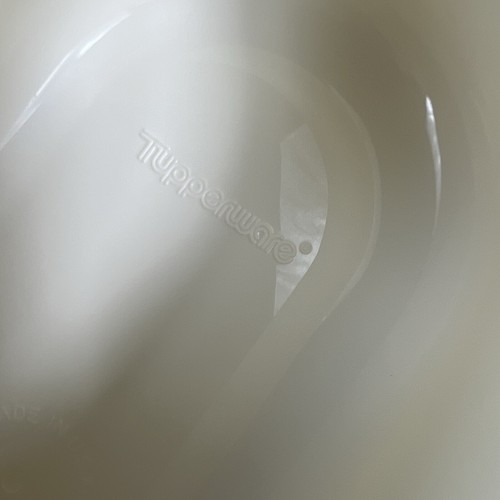 Plato de mantequilla Tupperware 1 soporte de barra blanco y marfil rosa 2320A cuchara 120823 - Imagen 5 de 12