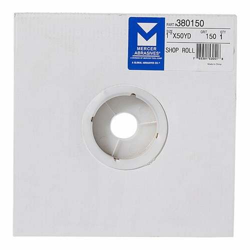 Mercer 380150 Aluminiumoxid Schleifpapier Shop Rolle, 150er Körnung, 1" x 50 YD - Bild 1 von 4