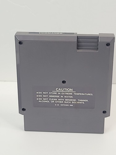 Commando 1985 Nintendo Entertainment System Nes With Dust Sleeve Vintage - Picture 4 of 4