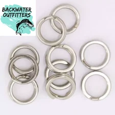 Stainless Steel Flat Split Rings 25cnt Sizes (5mm, 6mm, 7mm, 8.5mm, & 9.5mm)
