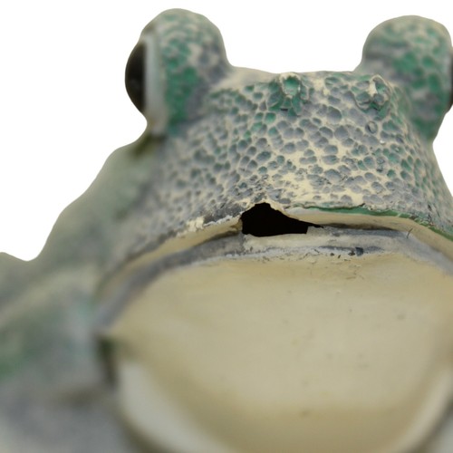 Vintage Ceramic/Clay FROG Figurine thinking frog Home/Garden decoration - Imagen 2 de 8