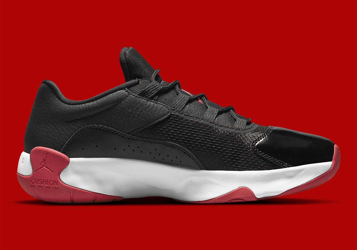 Nike Air Jordan 11 CMFT Low Bred Black Gym Red White DM0844