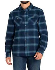 Colorado Clothing Men's Flannel Shirt Brushed fabric Blue Plaid XL
