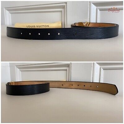 Authentic Louis Vuitton Black Epi Calfskin Leather Essential Authentic Louis Vuitton Black Epi Calfskin Leather Essential