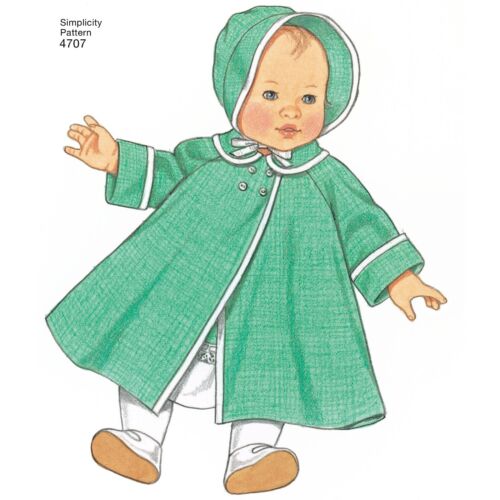SIMPLICITY 4707 DOLLS CLOTHES FOR 18" DOLL Sewing Pattern 10 Designs - Picture 6 of 10