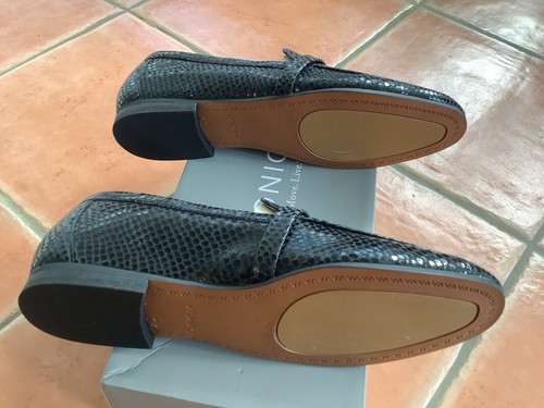 Mocasín Vionic Damas Cuero Negro Efecto Lagarto NUEVO - Imagen 5 de 5