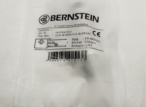 1Pcs New for BERNSTEIN KCN-M18PS/012-KLPS12V Inductive proximity switch sensor - Picture 3 of 3