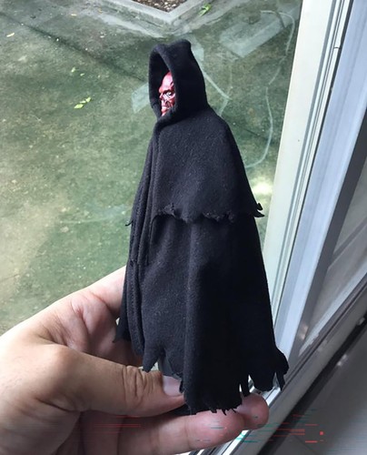 Handmade 1/12 Black cape for ML Red#Skull action figure (No Figure,Unbrand) - Picture 2 of 3