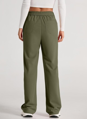 EVALESS Women's Fall 2024 Pants High Waist Straight Leg Pants Business Casual Bu - Picture 5 of 17