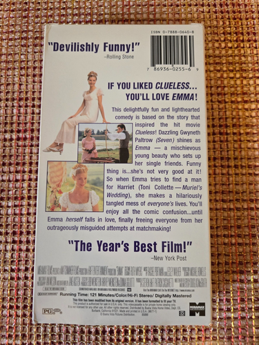 EMMA (VHS, 1996) NEW, Sealed - Picture 2 of 4