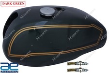 Para Triumph T140V T140E Bonneville Jubilee Verde Tanque De Gas+Tapón Grifo AEs