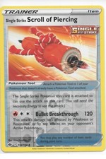SINGLE STRIKE SCROLL OF PIERCING  154/198 SWSH Chilling Reign Rev Holo PKM MINT
