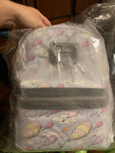 Loungefly Dr Seuss Backpack WITH WALLET Set Mini Oh The Places You’ll Go NWT - Picture 5 of 5