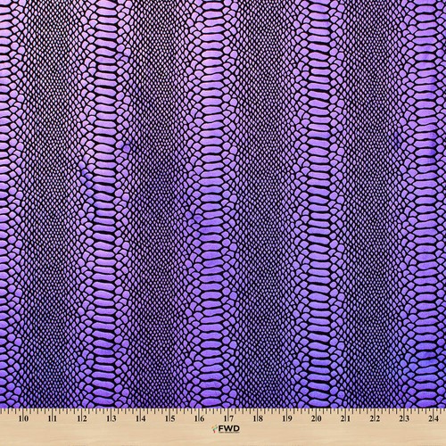 Tessuto Tricot Foil Ologramma Scala Serpente - Lucido Elasticizzato 60” da Giardino - Foto 27 di 27