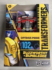 TRANSFORMERS Buzzworthy Bumblebee Optimus Prime  102 Studio Series Hasbro NEW