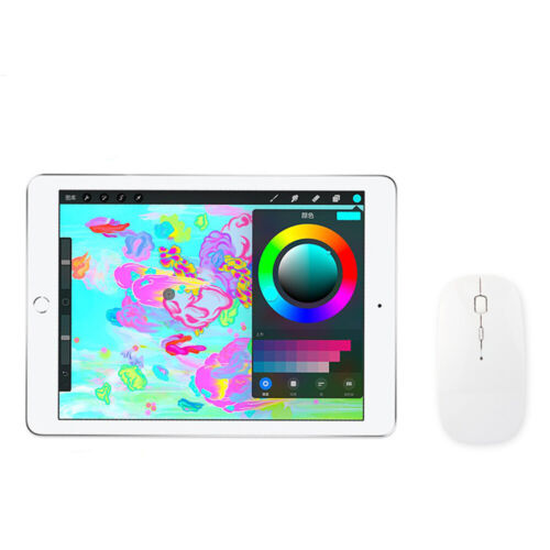 Universal Wireless Mice Mouse For iPad Tablet Macbook Pro iMac PC Rechargeable - Picture 10 of 12