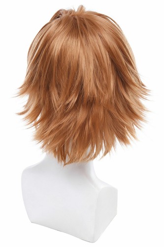 Pidge Ouma Shu Light Brown Short Straight Cosplay Wigs Hair Mens Wig - Picture 4 of 4