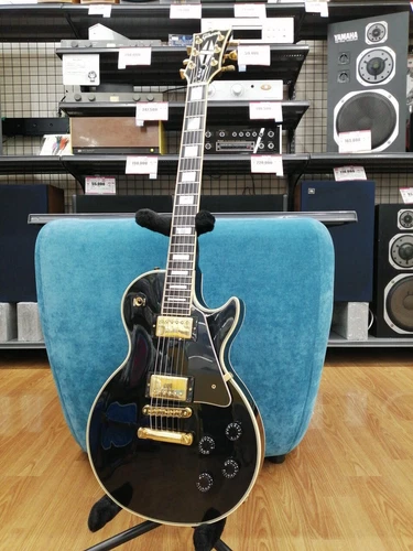 Gibson Les Paul Custom Black Beauty Ebony Black Gold Hardware USA 1987 Modified