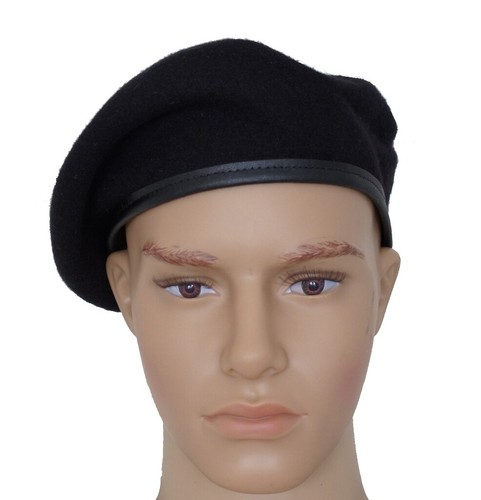 GI US Army Black Wool Beret Genuine Issue Military Beret Without Flash - Bild 1 von 2