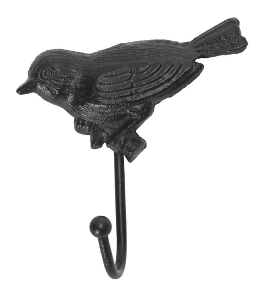 ❤️ Wandhaken Vogel Garderobe Handtuch Garten Gusseisen Antiklook Vintage ❤️-image