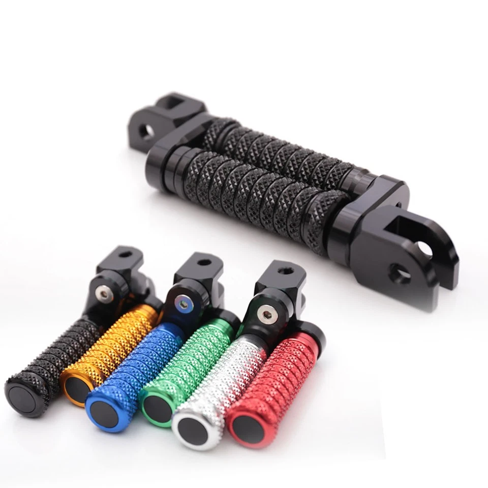 Clavijas delanteras ajustables negras M-GRIP 25 mm para Suzuki TL1000S 97-01 00 99 98 Foto 2 de 4