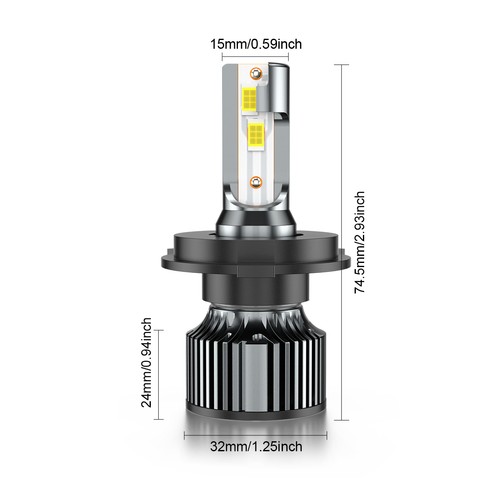 ✨H4+H11 LED Headlight Hi-Lo Beam Fog Light Bulbs For Mini Cooper 2016-2018/04-06 - Picture 11 of 11