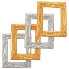 4pcs Doll House Ornaments Delicate Resin Small Picture Frame Phone Case Decor